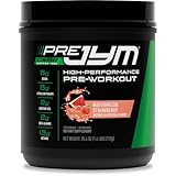 Pre JYM Stim Free Watermelon Strawberry Pre-Workout Powder, Creatine, No Caffeine, Citrulline, Betaine, BCAA's, Taurine, Alpha-GPC, Huperzine, 30 Servings