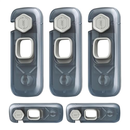 チャイルドプルーフキャビネットロック、子供用冷蔵庫ロック | 子供に安全な食器棚ロック - 引き出し、冷蔵庫、キャビネット、クローゼット用の粘着式子供用安全冷蔵庫ロック