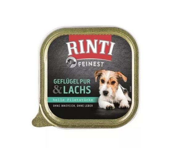 Rinti Feinest Schale Multipack Geflügel pur & Ente, Lamm, Lachs, Kalb 44 x 150 g