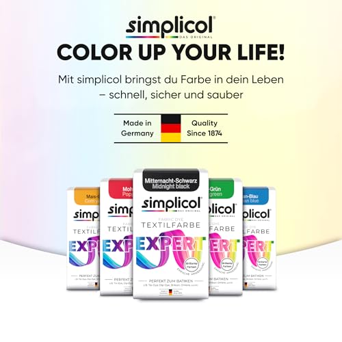 simplicol expert fabric paint for washing machine or manual colouring: Tie Dye, Recolour, and Restore Your Fabrics and Clothes - Midnight Black (pack of 1) - Image 6