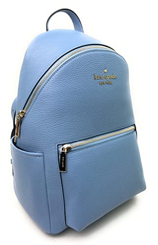 Kate Spade New York Liela Pebbled Leather Medium Dome Backpack (Dusty Blue) #TOP18