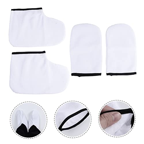 Guantes y Botines de Cera para Manos y Pies Spa 4 pcs miniatura 4