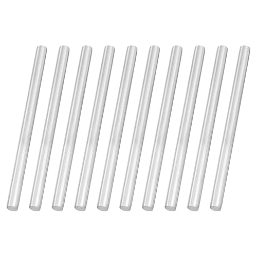 uxcell 10pcs 304 Stainless Steel Round Rods 1/4" Dia x 4" Silver