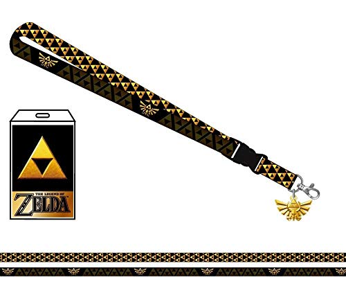 Nintendo Zelda Shield Lanyard With Metal Charm