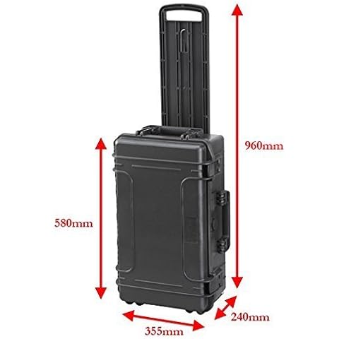 Mobile Large 30 Ltr Waterproof IP67 Rated Hard Protective Camera Case with Foam - Perfect for AVCCAM Camcorders! Cover