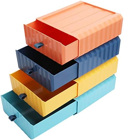 SIXRUN Stapelbare Servierschalen - Rechteckige Kunststoff-Tabletts 35x23cm