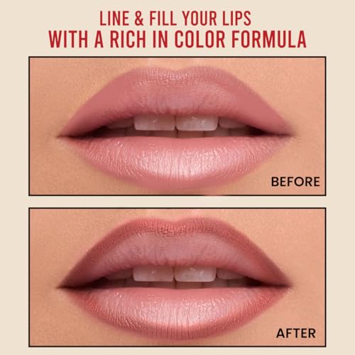 Image of INSIGHT Color Rich Lip Liner| Intense Pigment| Enriched with Jojoba Oil & Vitamin E| Defines, Shapes & Nourishes Lips | Long-Lasting |Burning Ruby -1.5g