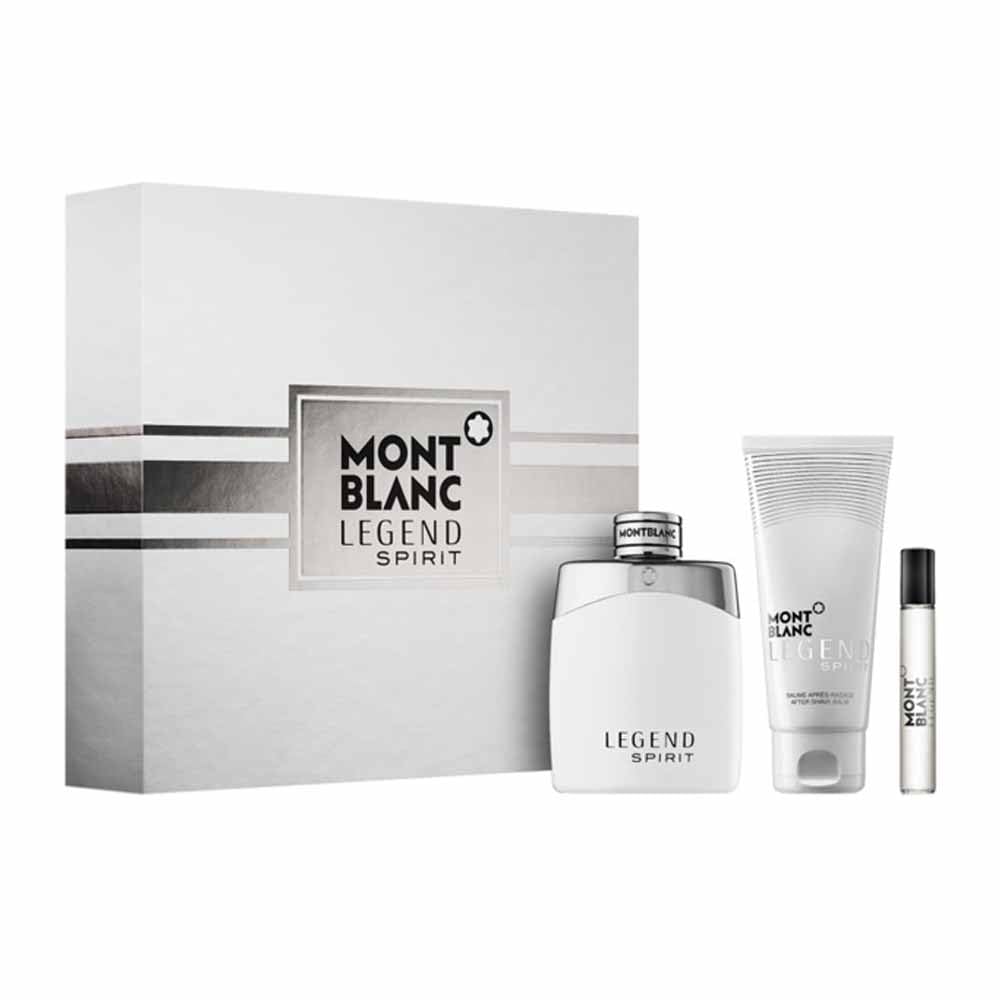 Mont Blanc Legend Spirit 3 Piece Gift Set (EDT 100 ml + EDT 7.5 ml