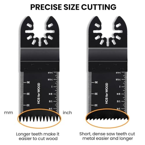 CONNOO 156tlg Multitool Sägeblatt Set universelles Zubehör für oszillierende Werkzeuge, Bi-Metall Blades für Holz Metall Kunststoff kompatibel mit Einhell Makita DTM51Z Dremel Parkside und mehr