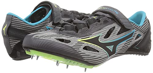[ミズノ] 陸上シューズ エックスレーザー ELITE 2 部活 軽量 短距離 陸上スパイク トラック800m未満 グレー/ブルー/ライム 27.0 cm 2E 7枚目