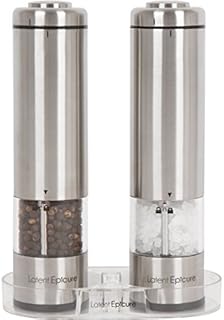 Latent Epicure Battery Operated Salt and Pepper Grinder Set (Pack of 2 Mills)