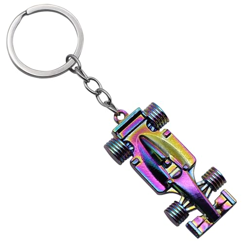 Llavero metálico en forma de coche Formula 1, diseño coche F1, Llavero Automovil cromado, Key Chain car, Regalo concesionario, llavero Metálico auto, Color Multicolor