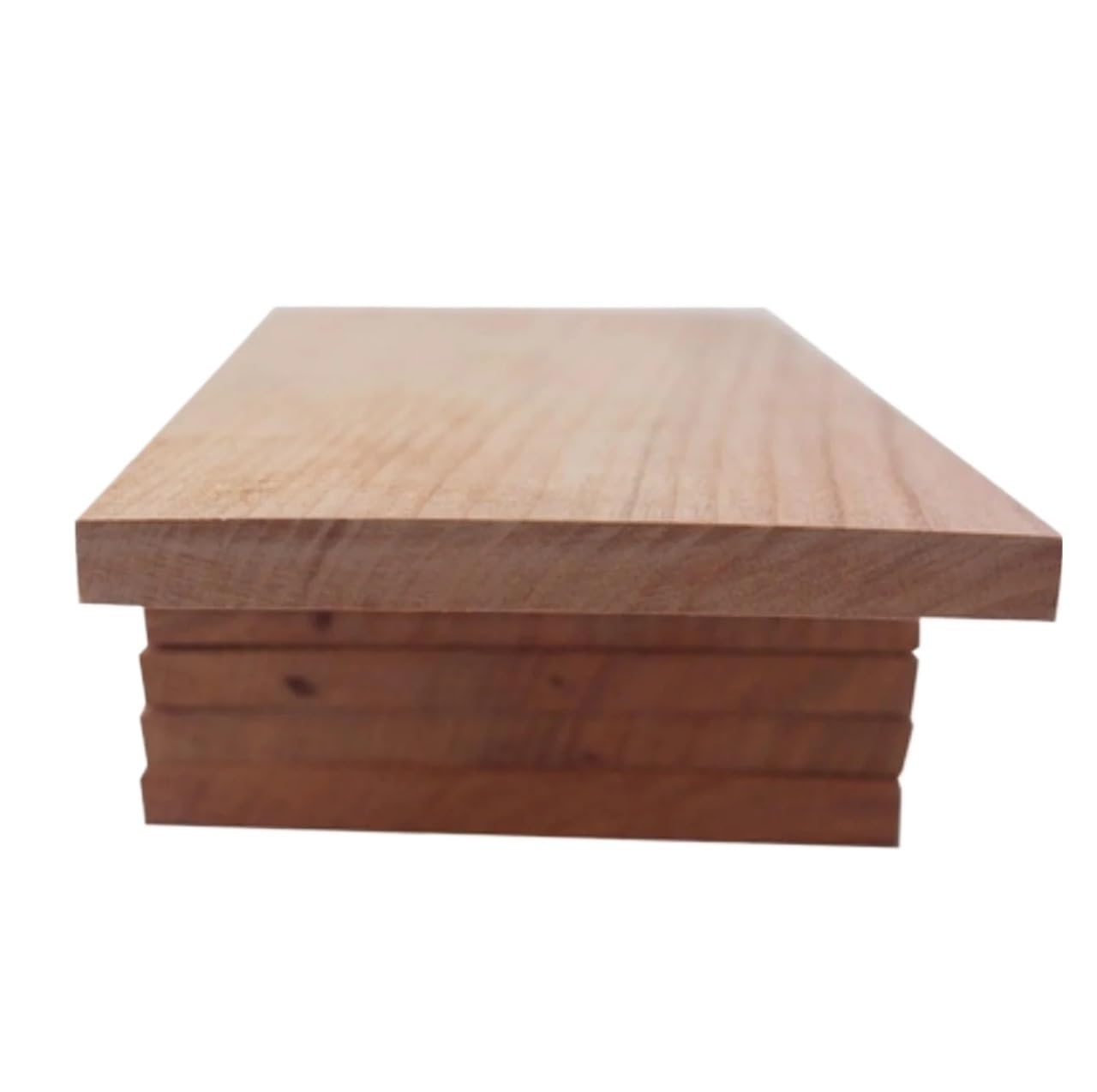 madera, Paquete de 5 láminas chapa madera maciza cerezo rojo norteamericano 200 x 100 mm y 2-15 grosor for bricolaje