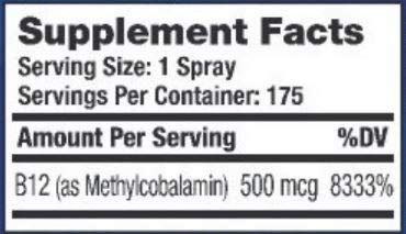 Pure Advantage Liquid Vitamin B12 Methylcobalamin Spray, 1 Ounce #TOP3