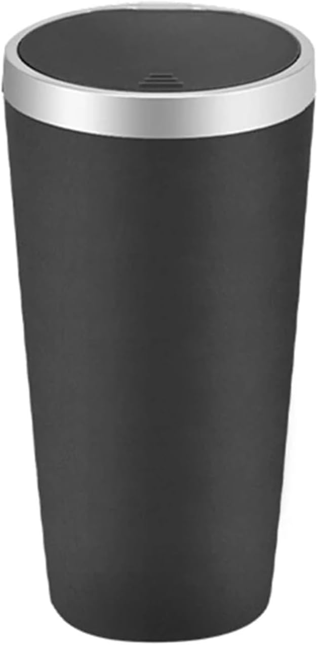 Fit for Leak-Proof Car Cup Holder Trash Can - Garbage Bin Ashtray with Cover for Storage(C)