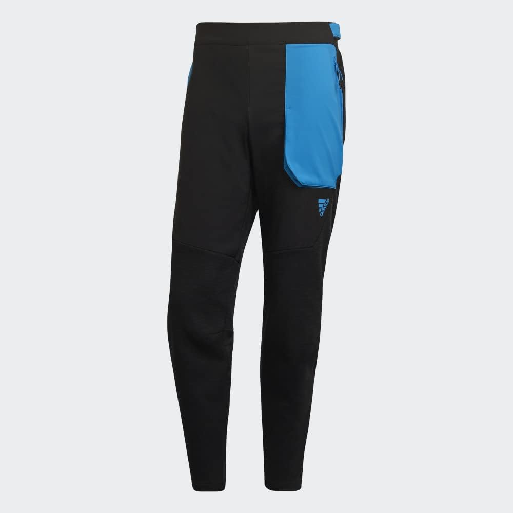 Amazon.com: adidas Men's D4M Premium Pants, Black/Shock Blue Small