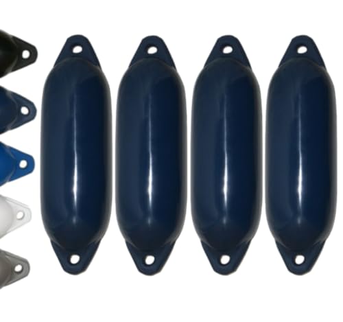12skipper Bootsfender 4er-Set Majoni Fender Star 15 Langfender - Navy