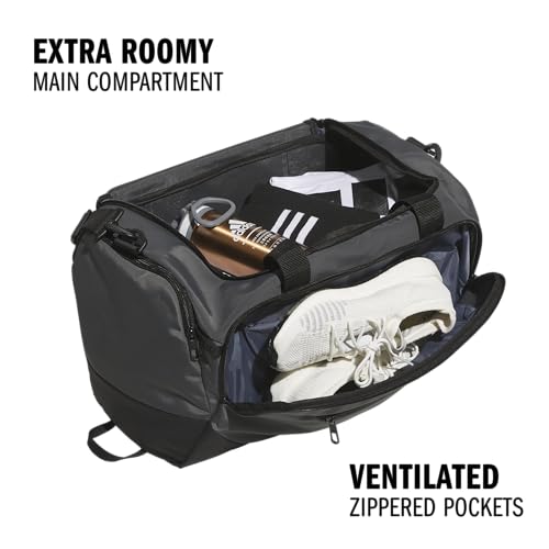 Image of adidas Defender 5 Duffel Bag for Sports, Gym and Travel, Team Dark Grey, OSFA