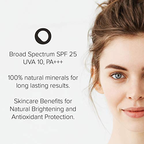 Priori Skincare All-Natural Mineral Skincare Powder Spf 25 Sunscreen, Antioxidant, Flawless Coverage, Loose Mineral Foundation Makeup, Dermatologist Tested #TOP2