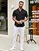 COOFANDY Men's Short Sleeve Dress Shirt Slim Fit Button Down Summer Shirt Black