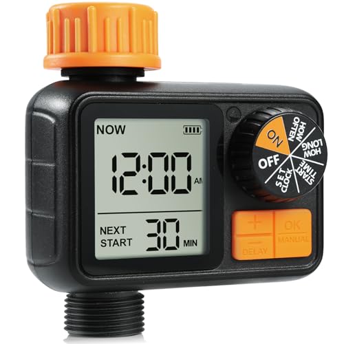CROSOFMI Timer Irrigazione Automatica Digitale Centralina Irrigazione Temporizzatore Programmatore Irrigazione Giardino...