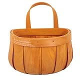 Panier suspendu tressé – sa conception suspendue permet d'exploiter l'espace tridimensionnel pour optimiser l'aménagement de la pièce et donner une impression d'espace. panier suspendu vintage en bois