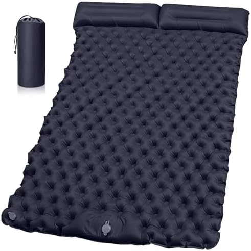 Matelas Camping 2 Place,200 x 125 cm,Tapis de Sol Camping élargi ...