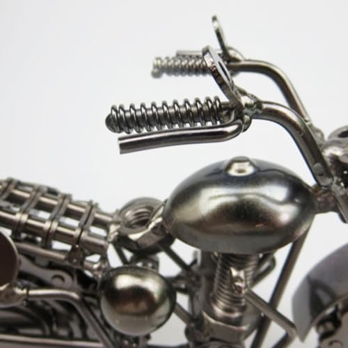 Solución decorativa con moto de metal clásica para espacios vacíos 4