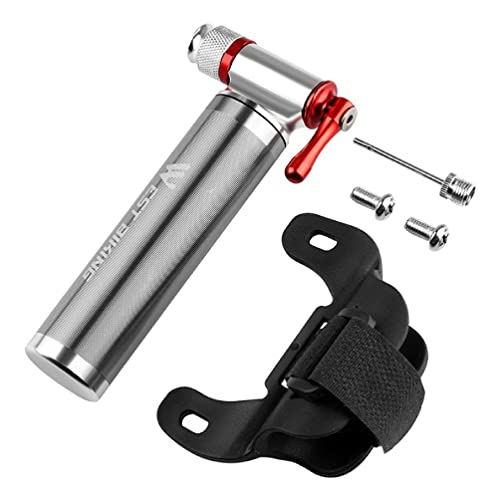 Aluminum CO2 Tire Tube Mini Bicycle Pumps CO2 Cartridge for Bicycle Schrader Presta Adapter Bike Inflator Bicycle Mini Co2 Co2 Inflator for Bike Tires Co2 Cartridges Co2
