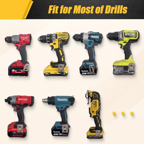 Drill Holder Belt Clip,Hook Holster for Cordless Drill Driver, Tape Measure,Quick Access Eletric Drill Clip on Belt,Fits Up to 2.1'' - Image 6