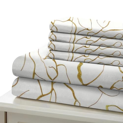 Housse de couette microfibre de qualité supérieure parure de lit Super King 260x220 - 7