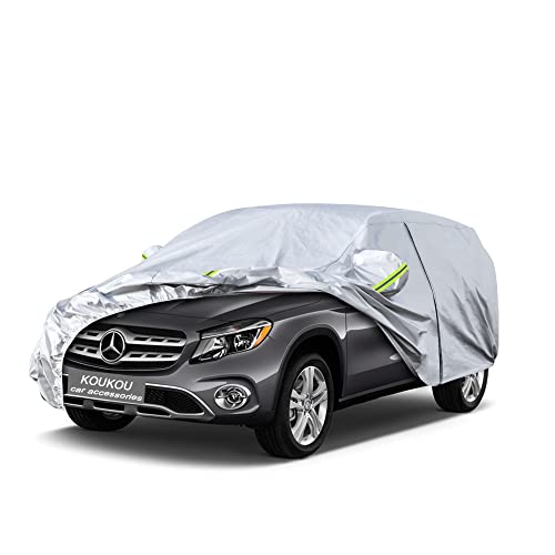 Image of Koukou 6 Layers Car Cover Custom Fit 2013-2025 Mercedes Benz GLA200 GLA250 GLA35 45, Waterproof All Weather for Automobiles Sun Rain Dust Snow Protection. (from US Warehouse, Within 3-7 Days)