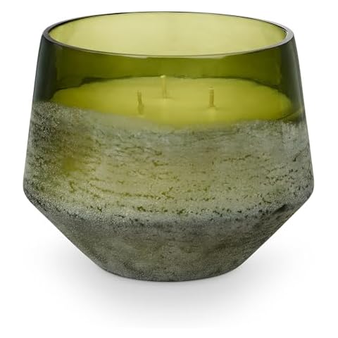 ILLUME Large Baltic Glass Candle, Balsam & Cedar Cover