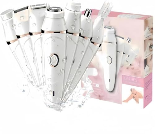 PluxyEpil Pro 3.0 Women Face Epilator,7-in-1 Facial Epilator for Women, Electric Hair Removal Kit for Face and Body, Cordless Shaver for Legs, Bikini and Armpit, Rechargeable Personal Grooming Set