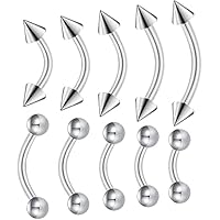 Glanzend Body Piercing Jewelry, 16G Acero Quirúrgico Piercing de