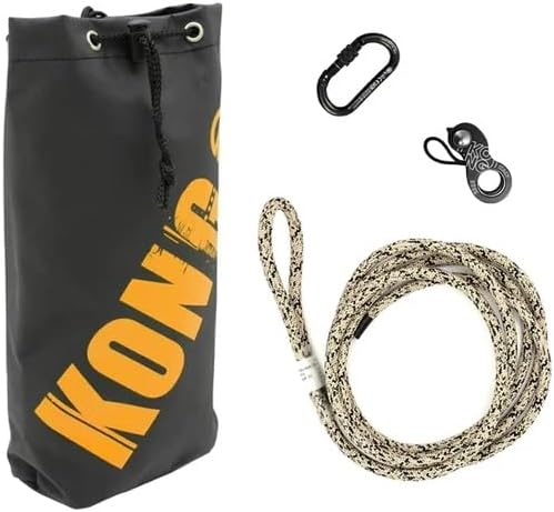 Kong Italy Duck Positioning Kit – Adjustable Rope Access System with 8mm Tether, Duck Rope Clamp, Tool Bag, and Oval Aluminum Screw Sleeve Carabiner for Professionals