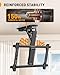 Perlegear Electric Ceiling TV Mount with Remote for 32-70 inch Flat and Curved Screen TVs, Motorized TV Ceiling Mount Flip Down for Flat Roof, Drop Down Ceiling Mount