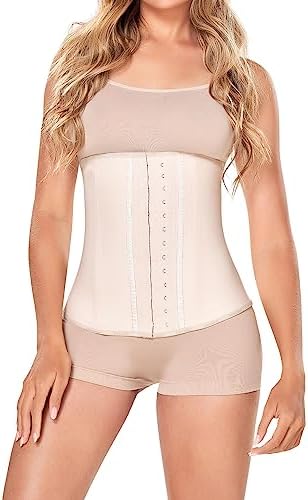 Ann Chery Corset Waist Trainer for Women’s Weight Loss - Colombian Waist Cincher - 2 Hook Latex Body Shaper