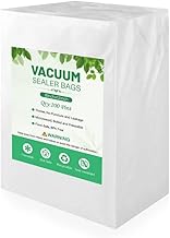 Food Saver Vacuum Sealer Bags 200 Quart Size 8''x12'', Food Saver Bags for All Vacuum Sealers, BPA Free, Heavy Duty, Commercial Grade Sous Vide Bags