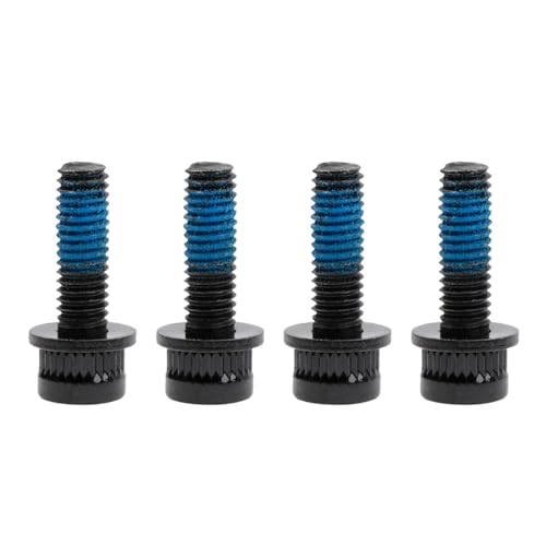Image of 4Pcs M6x18mm MTB Caliper Bolts Bike Hydraulic Disc Brake Caliper Adapter Bolts Compatible with Shimano Bike Overall Length 25 mm Black