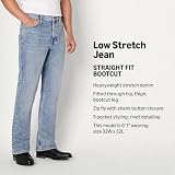 Amazon Essentials Męskie dżinsy typu bootcut o prostym kroju, ciężki dżins o niskiej rozciągliwości, Barwione lekkie pranie, 34W / 30L