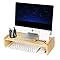 Amazon.com: KINLINK Wood Monitor Stand Riser, Monitor Riser with 2 ...