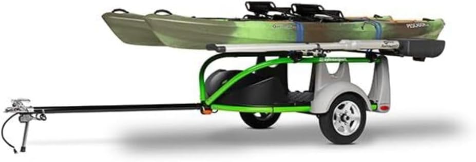 SylvanSport GO Easy Essential Trailer for Kayaks, Bikes, ebikes, SUPs & More | Hitch Trailer for Cars & Trucks