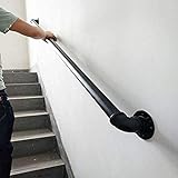 【MATERIAL】 Hergestellt aus Schmiedeeisen und verzinktem Rohr, Hochwertige Rostschutzbeschichtung, Doppelschichtschutz für längere Lebensdauer, Super glatte Oberfläche, angenehmer Griff, sicher und langlebig.