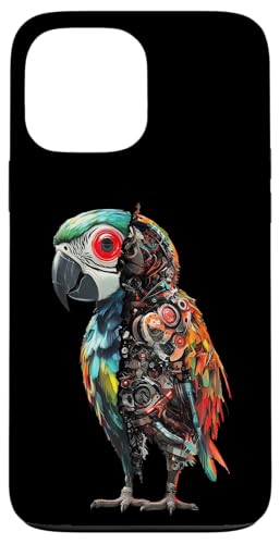 �ʔ����I�E�����{�b�g�������D�ƃT�C�{�[�O�I�E�����{�b�g Robot Parrot Lover Cyborg AI �X�}�z�P�[�X iPhone 13 Pro Max �p