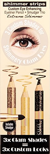 Physicians Formula Strips Custom Eye Enhancing Extreme Shimmer Pencil Plus Smudger Trio Disco Glam, Nude, 0.06 Ounce #TOP6