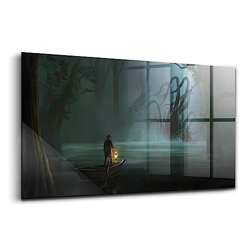Verre d'art moderne Wallfluent de qualité supérieure pour salon chic