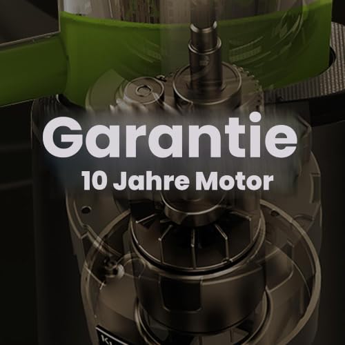 Foto von Kuvings EVO820 Signature Slow Juicer – Entsafter mit großem Einfüllschacht und 240W Motor für Obst, Gemüse, Smoothies und Sorbets (Matt Dark Red)