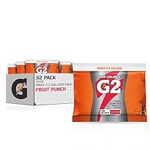 Gatorade - 3944 Powder Variety Pack Lemon-Lime, Orange, Fruit Punch, Riptide Rush, 21-Ounce Pouches Pack of 32