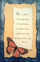 Butterfly Blank Journal: Features a Fully Sewn Hardcover Binding.180 Lined Pages with Scripture on Each Page. 1895911648 Book Cover